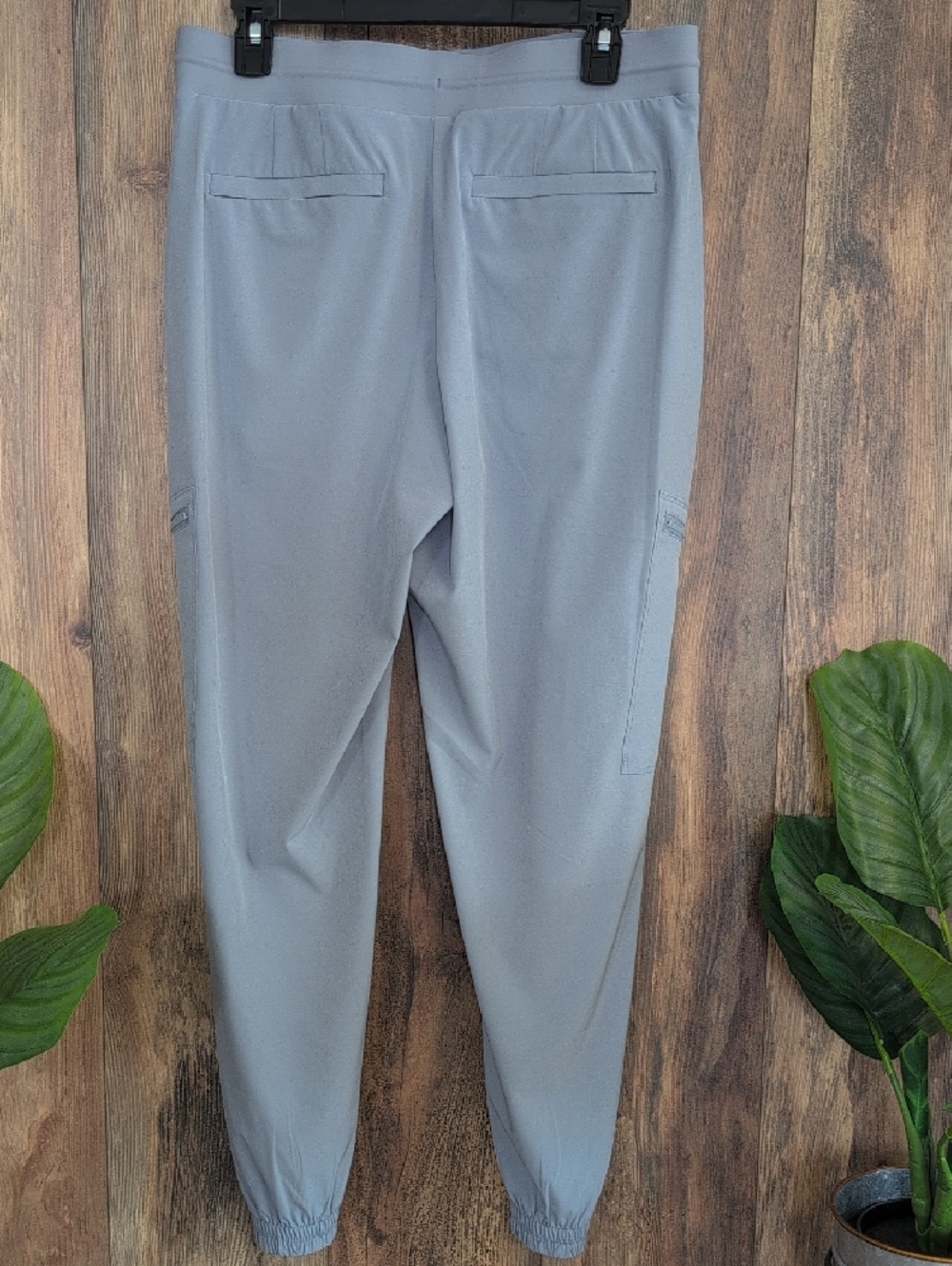 Athleta Blue Gray Drawstring Performance Joggers with Side Pockets 10       R291 - Picture 7 of 10